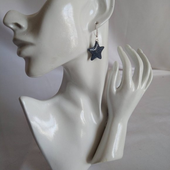 Boucles d’oreilles en argile polymère faites à la main. Handmade polymer clay - Picture 3 of 6